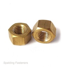 Metric Coarse Brass Hexagon Full Nuts - M2,M2.5,M3,M3.5, M4,M5,M6,M8,M10,M12,M16
