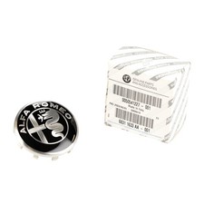 Cache Moyeux Original pour jante alu Noir Argent Alfa Romeo Logo Giulia 50541227