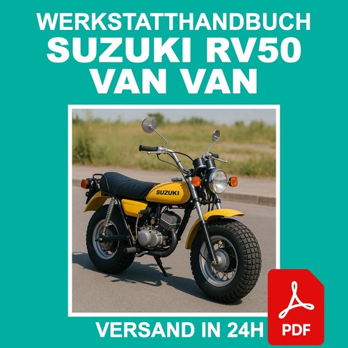 Workshop manual suzuki - workshop, rv50