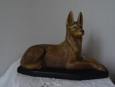 ANCIENNE TIRELIRE EN PLÂTRE à CASSER CHIEN BERGER ALLEMAND TERVUEREN