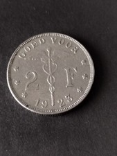 PIÈCE 2 FRANCS BELGIQUE 1923