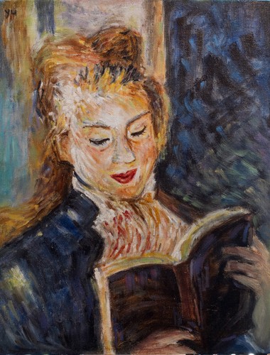 Renoir liseuse hand - la,