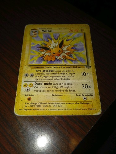 Carte pokémon voltali - carte,