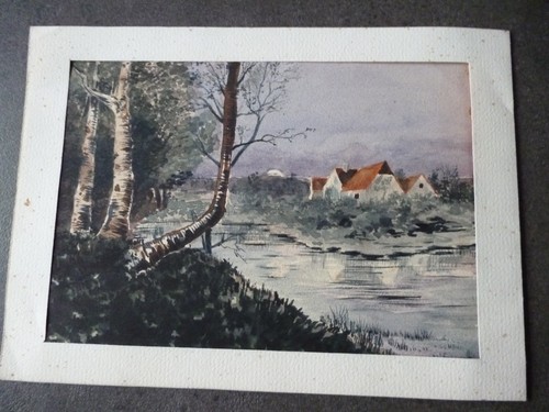 Peinture aquarelle paysage - peinture, :