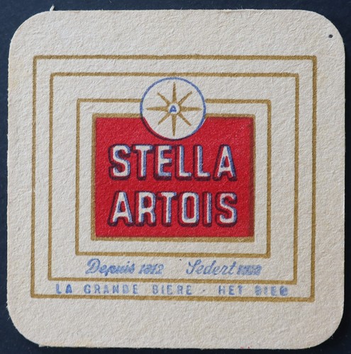 Sous bock bière - stella, artois