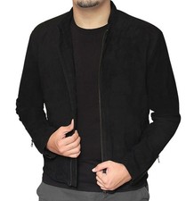 Nouvelle veste en cuir daim