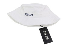 RLX Ralph Lauren Golf Femme Casquette 57 CM Blanc Unisexe Logo Patch Seau Casual