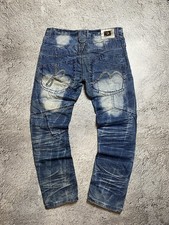 VTG Kosmo Lupo Crazy Wash Denim Japan Grunge Distressed Jeans Men’s Size 36
