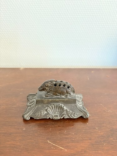 Ancien sculpture bronze porc - sculpture,