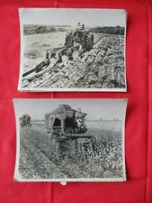 PEDAGOGICAL PHOTO FOR SCHOOLCHILDREN +- 1940-50 OLD FARMER TRACTOR