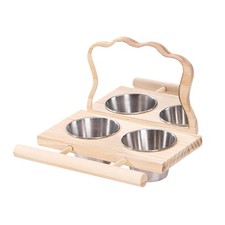 Perchoir, mangeoire et accessoires pour cage à perroquets, calopsittes,