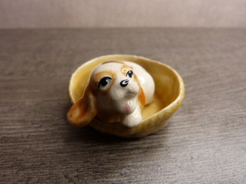 Petit chien dans - dans, panier