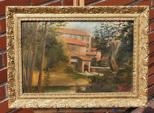 Tableau ancien signée paysage - tableau,