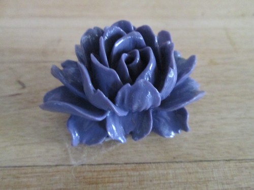 Broche rose ancienne - rose,