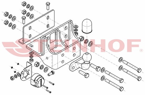 Neuf attelage rigide fixe pour - neuf,