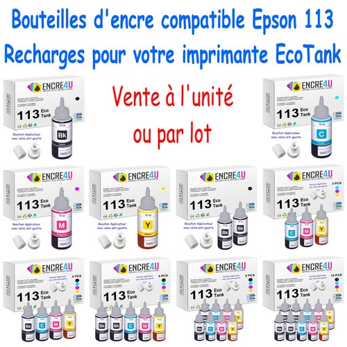 Bouteilles encre compatible - bouteilles, d'encre