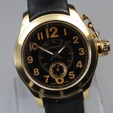 [N MINT-] HAMILTON Khaki Flogman H773310 37mm Small Second Black QZ Men's Watch