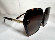 LOUIS VUITTON Round Tortoise Shell Woman Sunglasses Free Shipping!!!