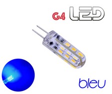 1 ampoule G4 360° 24 LED Bleu Intérieur éclairage Camping Car Bateau Caravane