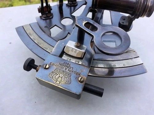 Sextant ancien laiton - 5",