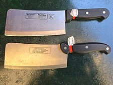 Lot COUPERET Hachoir Berghaus + Solingen de cuisine couteau professionnel