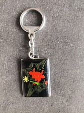 BICHET PORTE CLE METAL ÉMAILLÉ ANNEES 60 LA PEAU DE VACHE DANCING ROGER LES GETS