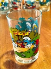 VERRE SCHTROUMPF PEYO 1986