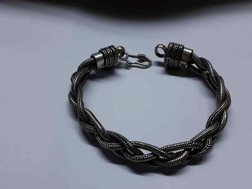 Bracelet tresse bain - le, argent