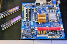 Carte Mere PC  Gigabyte Avec Processeur Et  Ram Corsair ddr2