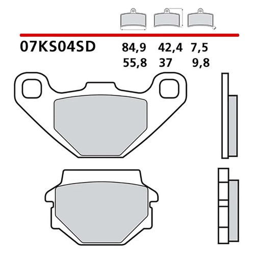Kit plaquettes frein - plaquettes,