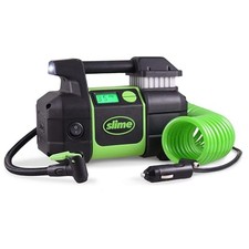 SLIME 40063 TIRE INFLATOR, PORTABLE CAR, SUV, 4X4 AIR COMPRESSOR, 99 PSI - GREEN