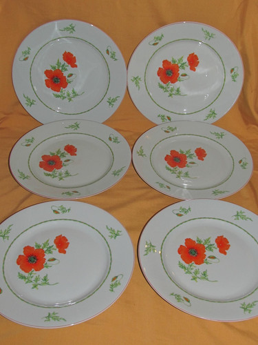 Série assiettes plates - de, 6