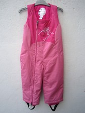 Salopette combinaison rose ski