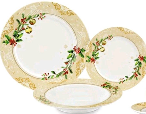 Service assiettes noël en - assiettes,