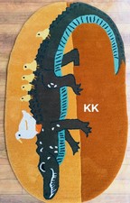 Tapis crocodile fait main 100