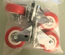 Lot de 4 roulettes pivotantes