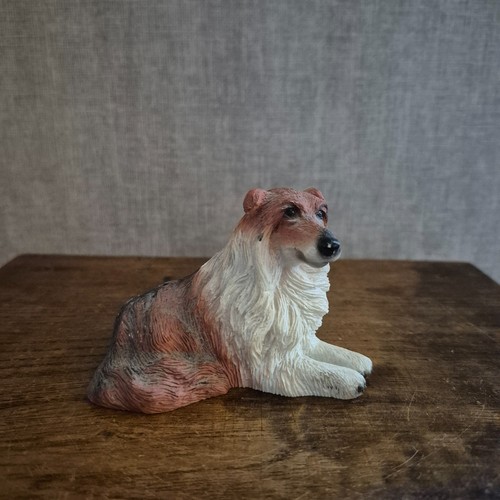 Rough collie figurine - rough, résine