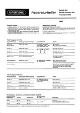 Manuel De Service Pour Grundig Satellit 205, Amateur 205, Transistor 5000