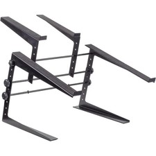 Headliner Covina Portable Dual DJ Controller Stand; Adjustable-Durable DJ Stand