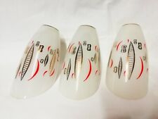 Set of 3 GLASS GLOBES design 60's