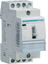 Hager - Contacteur Jour-Nuit 25A - 3F - 230V - Réf : ETC325 t riphasé