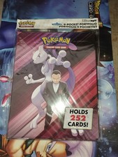 New Album 252 Pokemon Team Rocket Mewtwo Binder Portfolio Ultra Pro Card