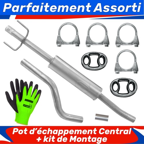 Pot échappement central - pot,