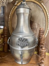 Ancienne Fontaine À Eau  Étain Vintage 1960 Étains Des Ardennes 95% Titre Légal 