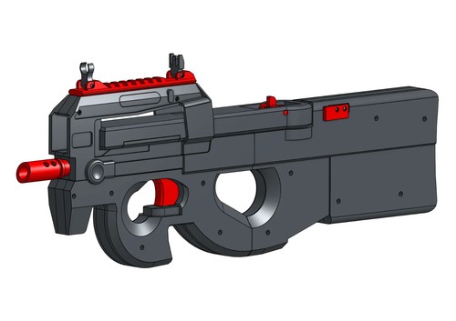 P90 submachine gun - fn-p90,