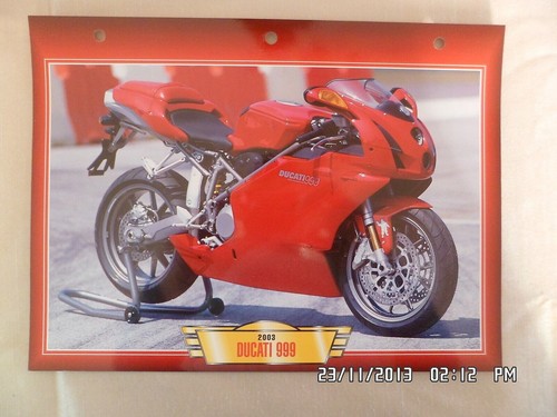 Carte fiche moto ducati 999 - moto,