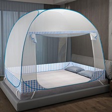 Moustiquaire de lit pliable - Moustiquaire portable - Double porte - Pop up -...