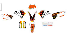kit déco ktm 2005-07 EXC et KTM 2004-06 SX,MX autocollant graphiques,...