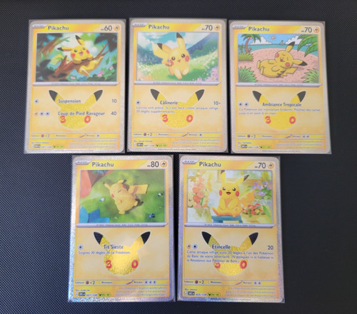 Lot cartes pikachu ans - pikachu, 30
