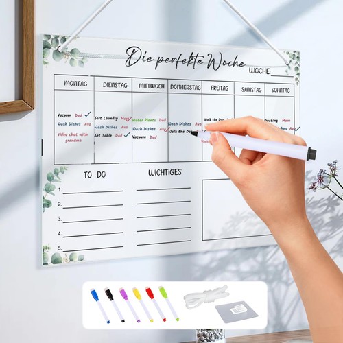 Acrylique planning semaine - planning, semaine,30